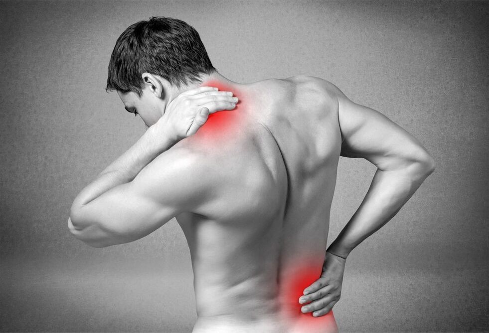 pain due to osteochondrosis
